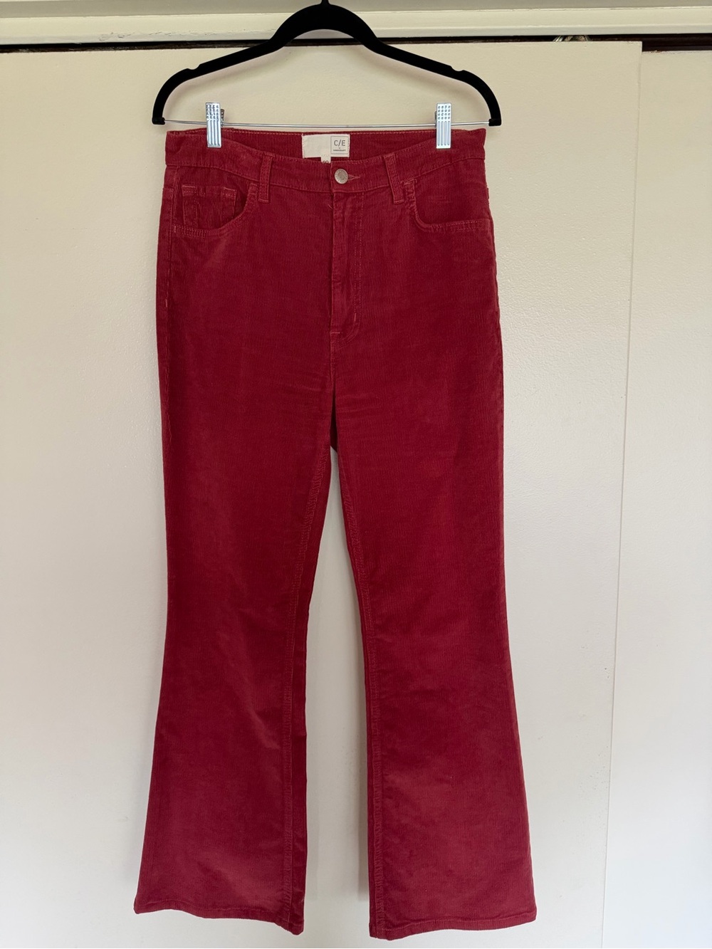Current/Elliott Wine Red Corduroy Bottoms